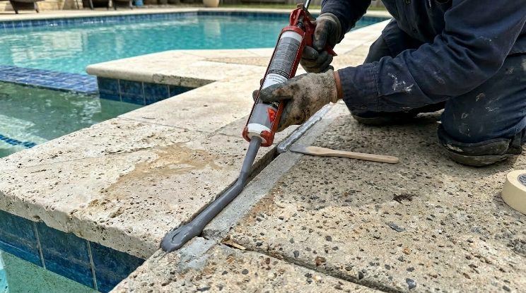 Pool Tile & Coping Repair project detail — Cary, NC